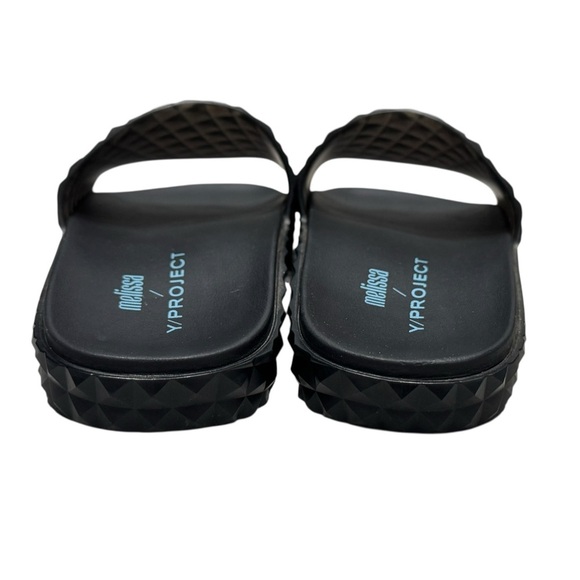 Women’s Melissa Y/Project Court Slide Sandals In Transparent Black: Size 6 - Picture 5 of 9